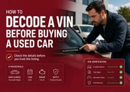 How to Decode a VIN Before You Buy a Used Car: A Complete Guide