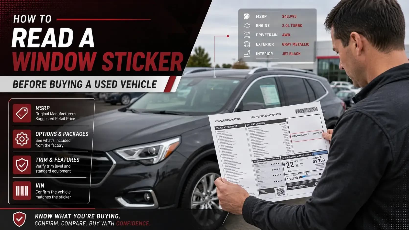 How to Read a GM Window Sticker