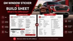 GM Build Sheet vs Window Sticker: Which One Do You Actually Need? 