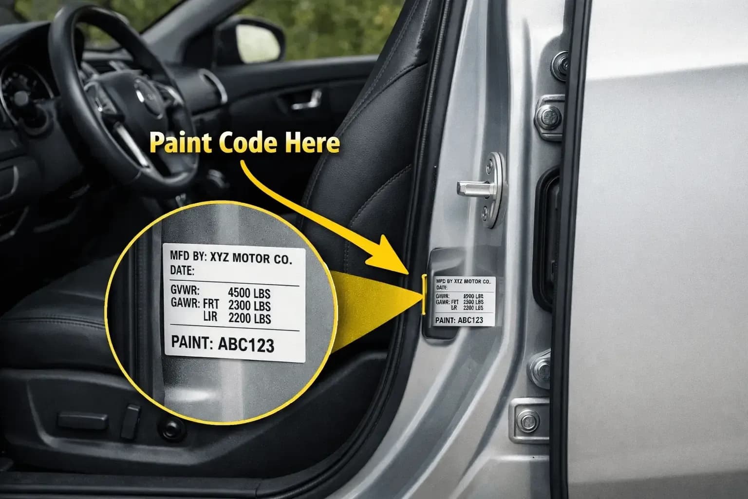 Driver Side Door Jamb