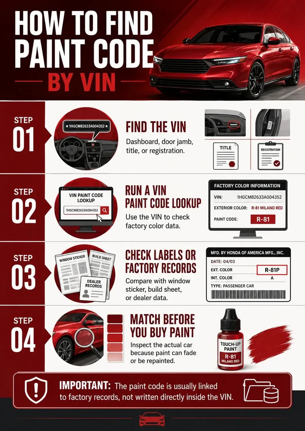 Can You Find Paint Code by VIN?
