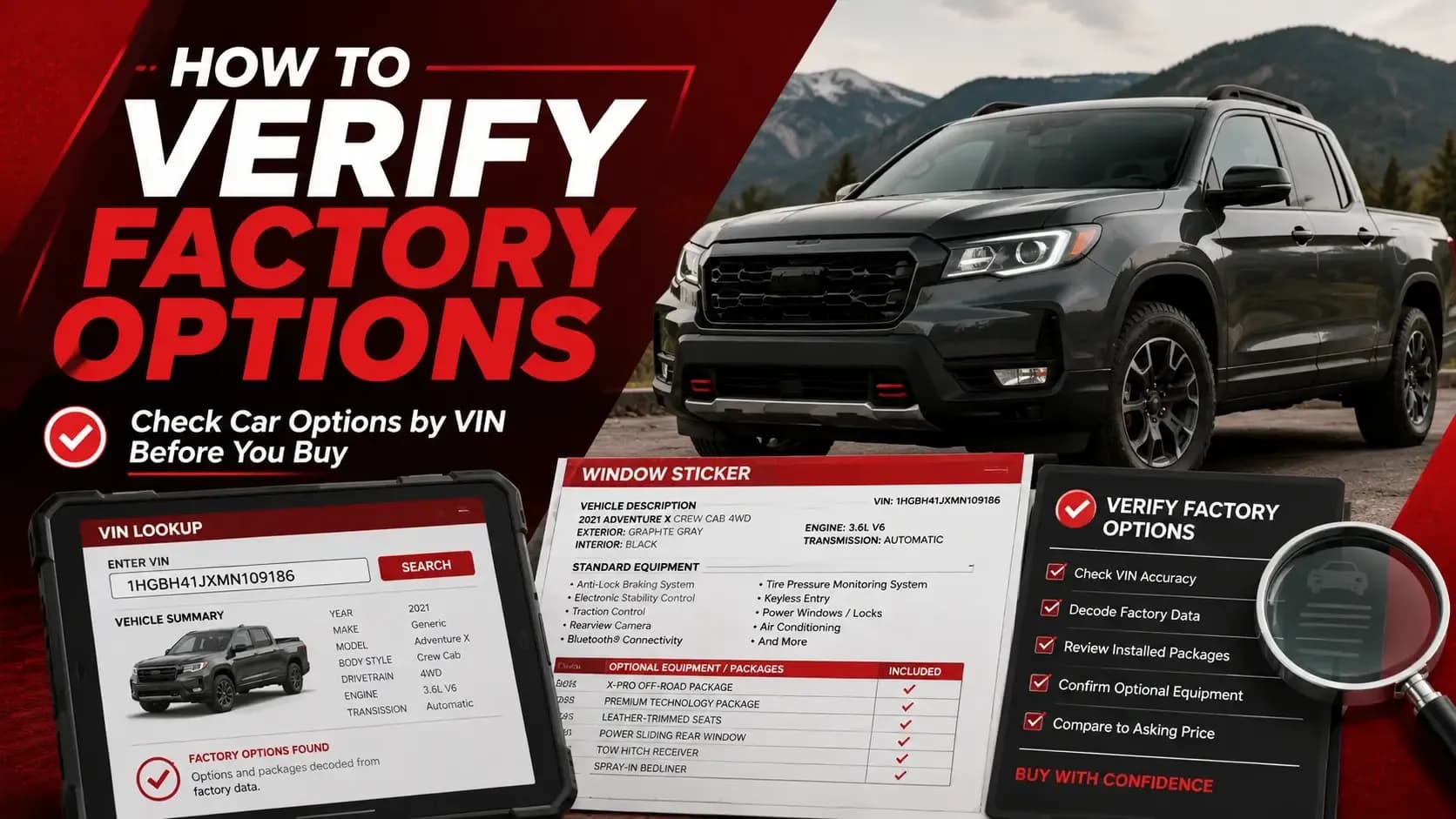 Check Car Options by VIN Before You Pay